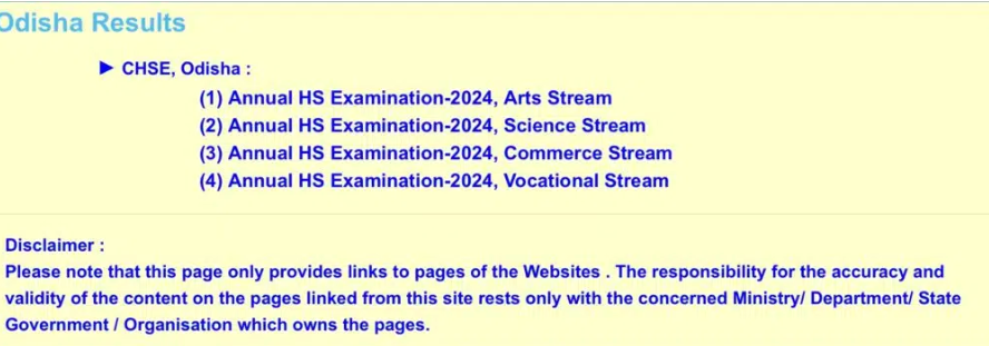 CHSE Odisha 12th Result