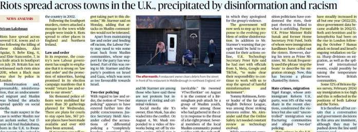 News Analysis: U.K. Riots