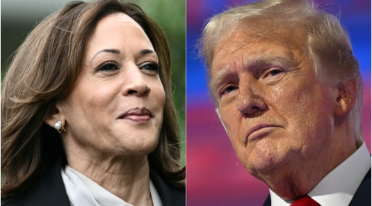 Kamala Harris and Donald