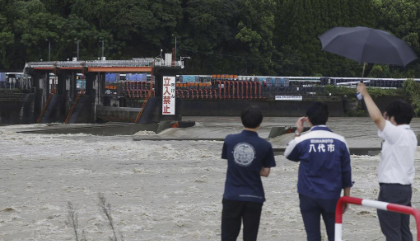 Japan Island Warned of Landslides