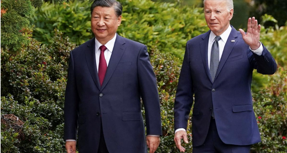 Xi Jinping and Joe Biden