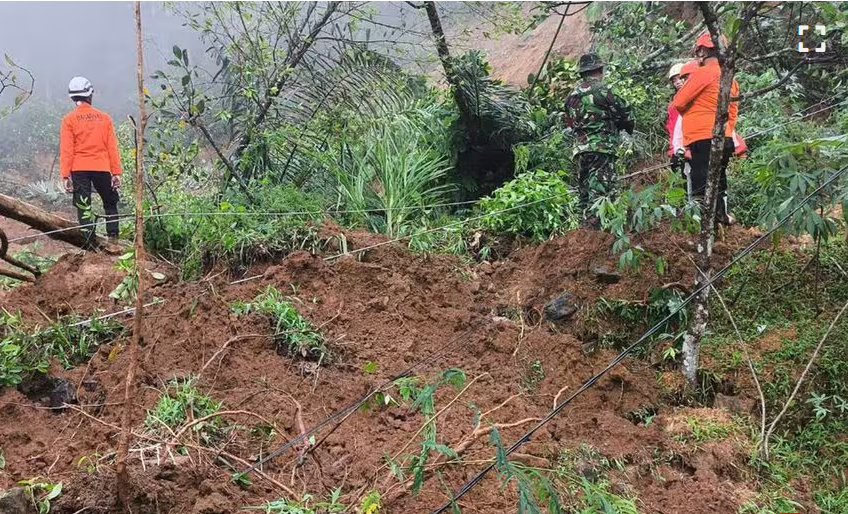 Landslide in Indonesia