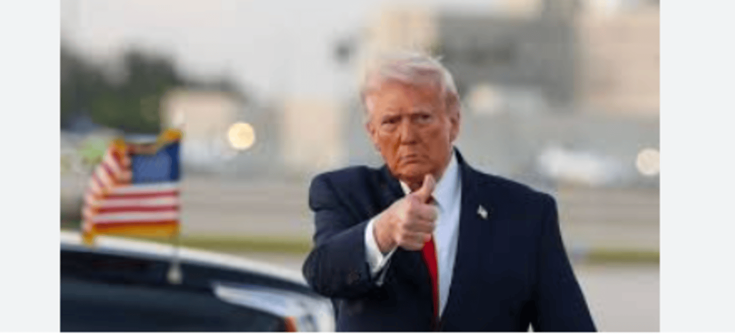 Trump Says U.S. in No Rush