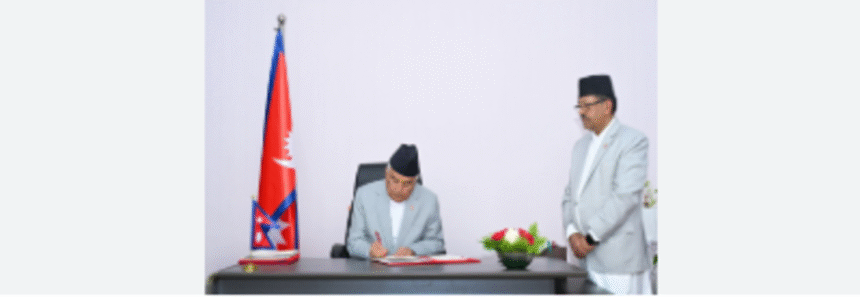 Nepal President Promulgates Constitutional